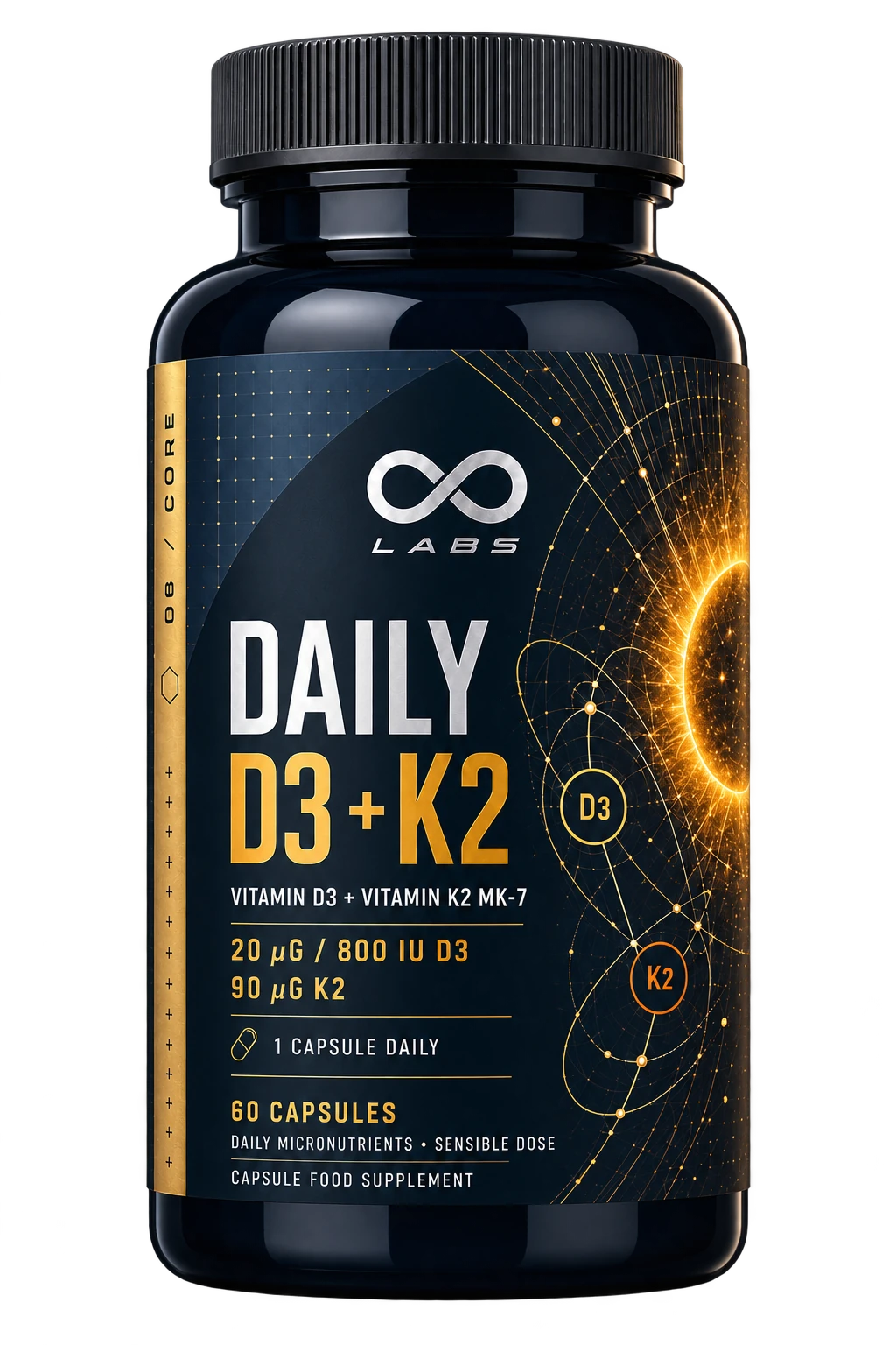 Daily D3 + K2 front label